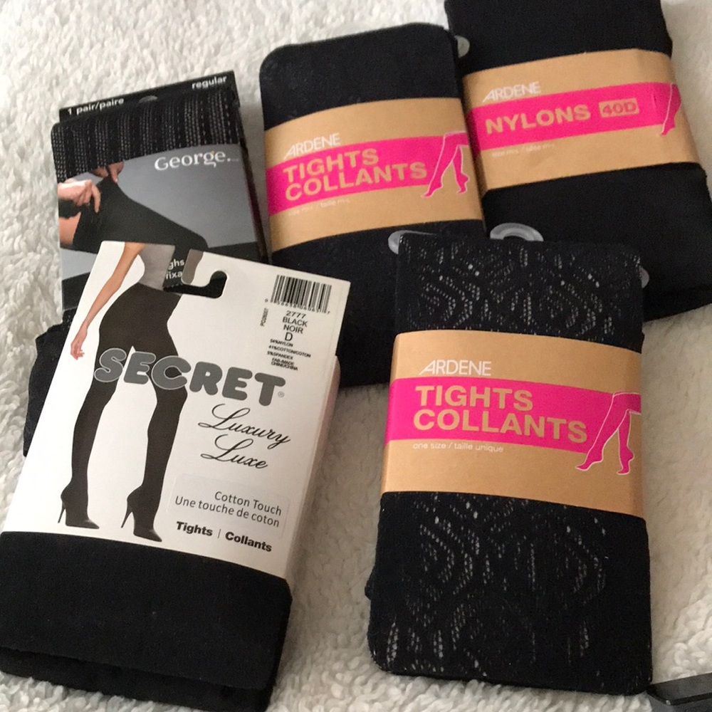 Ladies Tights and Nylons. Note: all Black